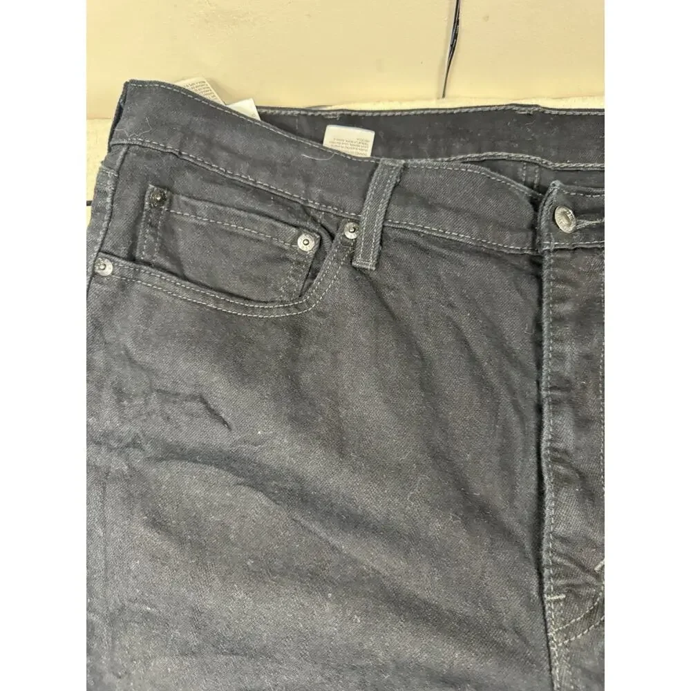 Levi’s 514 Straight Fit Black Jeans Men’s 40x30 Stretch Denim Pants